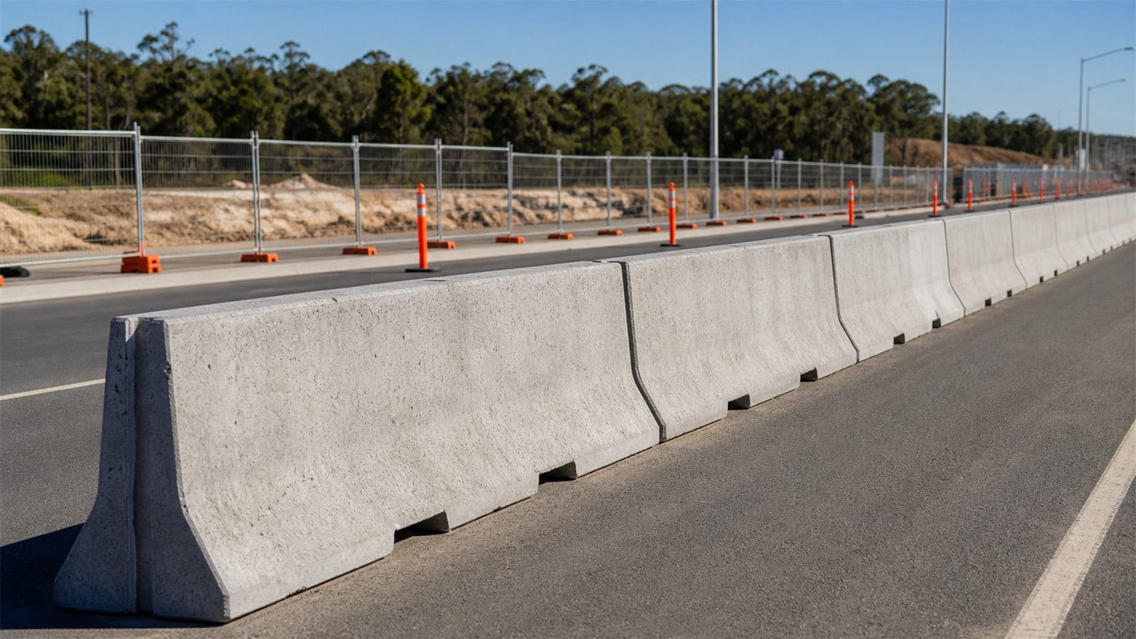 Roadlink Group equipment hire concrete barriers for NSW traffic management staging